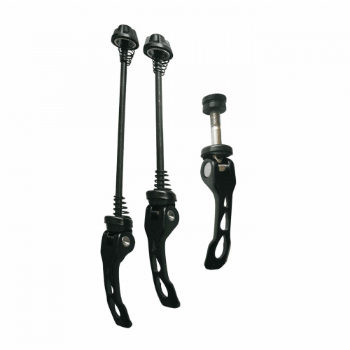 Kit schnellspanner schwarz vorne+hinten+sattelstütze aus aluminium