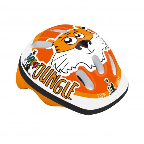 Happy jungle tigre orange kinderhelm – größe xs (44/48 cm)