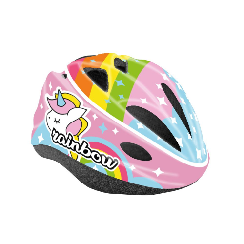 Rosa rainbow junior-helm – einheitsgröße (52/56 cm)