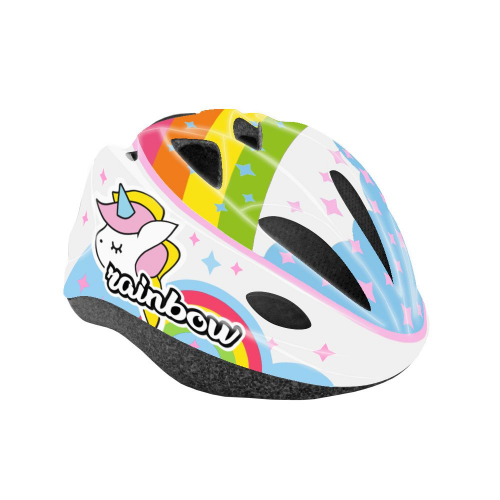 Junior-helm rainbow weiß – einheitsgröße (52/56 cm)