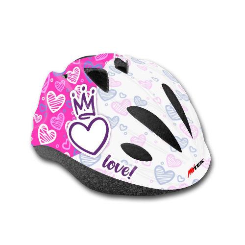 Rosa love junior-helm – einheitsgröße (52/56 cm)