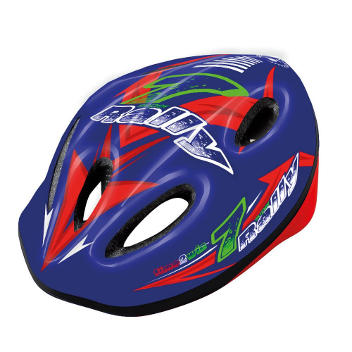 Blauer rally junior-helm – größe s (48/52 cm)