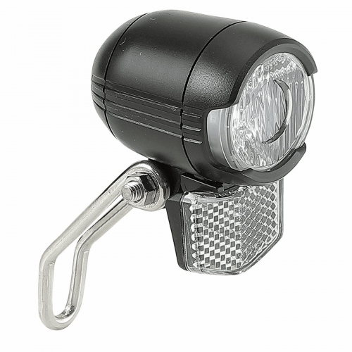 E-bike frontlicht 1 led/1 watt schwarz klein