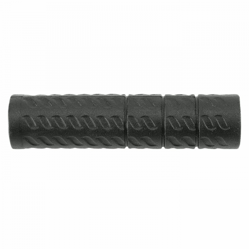 Vorgeschnittene mtb-griffe 120 x 22 mm aus schwarzem pvc-gummi