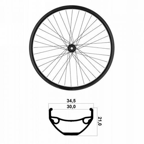 Mtb-hinterrad 27,5 x 21 mm tubeless ready shimano 10/11/12s