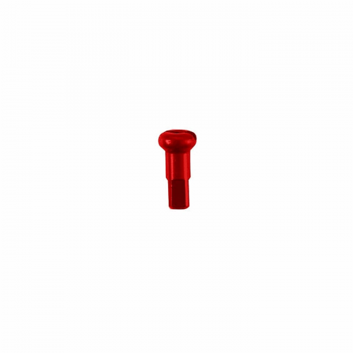 Aluminiumnippel 2x14mm rot - flasche 100 stück