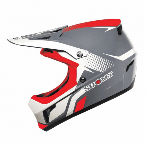 Helm extreme grau/rot/weiß - größe xs