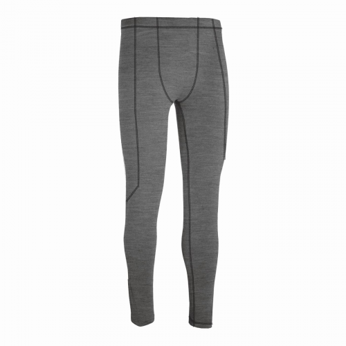 Thermo-Unterhose 2XL aus Merinowolle in Grau Melange