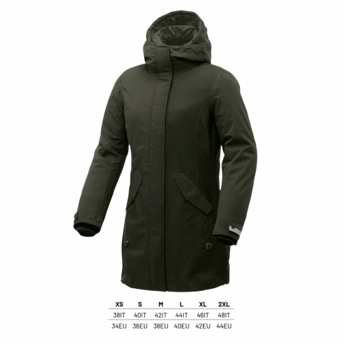 Damen Parka Jacke 2in1 Grün Airborne Größe S mit CE Fahrrad Zertifizierung