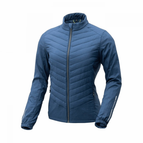 Dunkelblaue half-jacke, größe xs