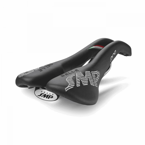 SMP4BIKE Pro Sattel Schwarz 2018 aus Leder für MTB, Straße und Gravel