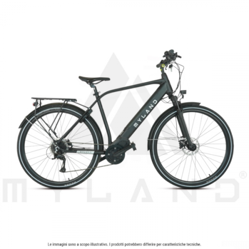 E-Bike Briantea 28 E-TRK M Schwarz, Größe L, Shimano 8V, 28' Räder, OLI Sport 85Nm