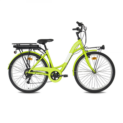 E-Bike Vicolo H26 E-City U Grün XS, 26' Räder, Shimano 6V