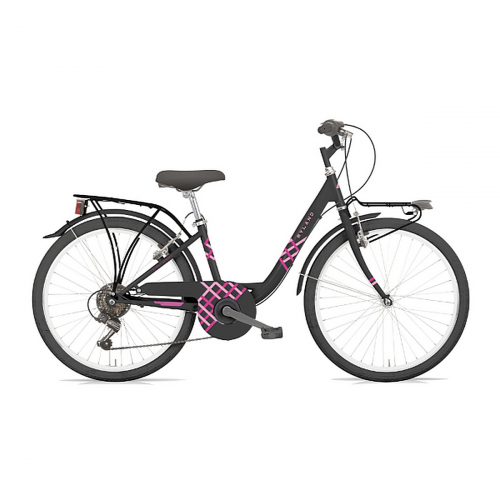 Vicolo 26.2 City L Fahrrad Schwarz/Pink, Größe S, 26' Räder, Shimano 6V