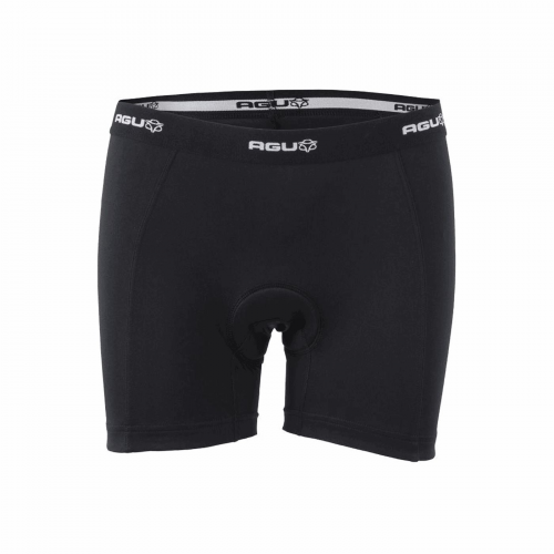 Under damen sportshorts schwarz mit polster größe s