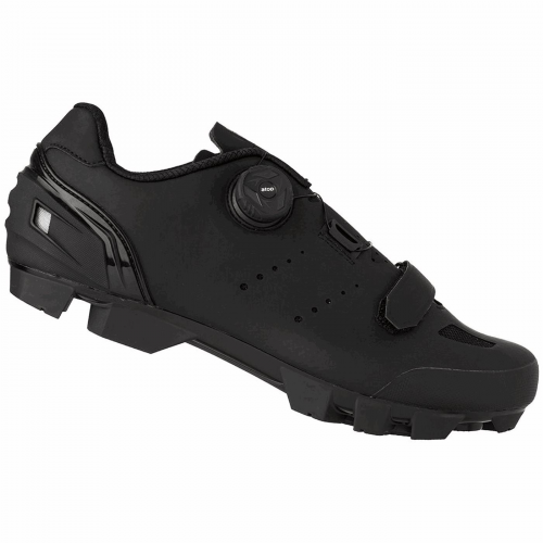 Mtb-schuhe m610 unisex schwarz – nylonsohle und obenliegender verschluss, größe 41