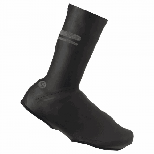 Wasserdichter schuhüberzug aus schwarzem latex, größe 2xl