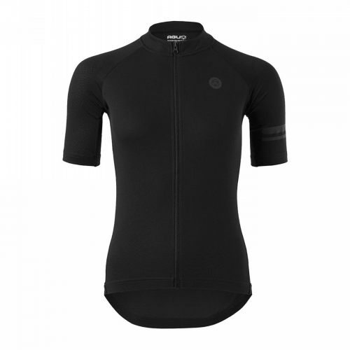 Core essential damen-trikot in schwarz – kurze ärmel, größe xs