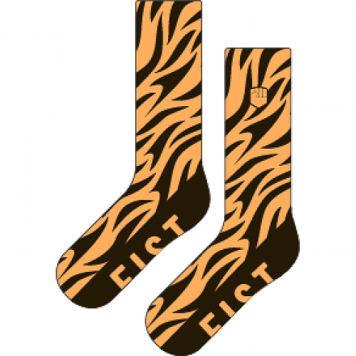 Faustsocken tiger s-m orange-schwarz