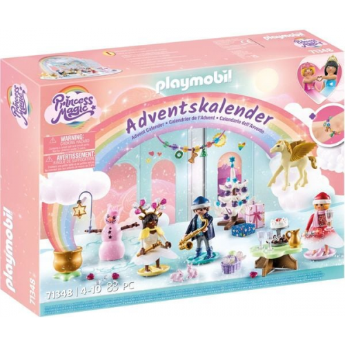 PLAYMOBIL 71348 - Princess Magic - Adventskalender Weihnachtsfest unter dem Regenbogen