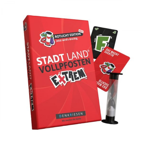 Denkriesen - Stadt Land Vollpfosten® - Extrem - Rotlicht Edition - "jetzt Wird's Dreckig."