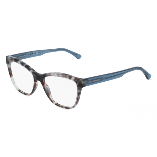 Emporio Armani EA3193 Damen-Brille inkl. Gläser Vollrand Cateye Acetat-Gestell 52mm/16mm/140mm, grün