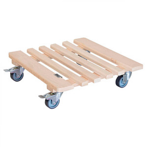 WAGNER® design yourself Pflanzenroller GH 0329 Holz hellbraun quadratisch 38,0 x 10,0 cm