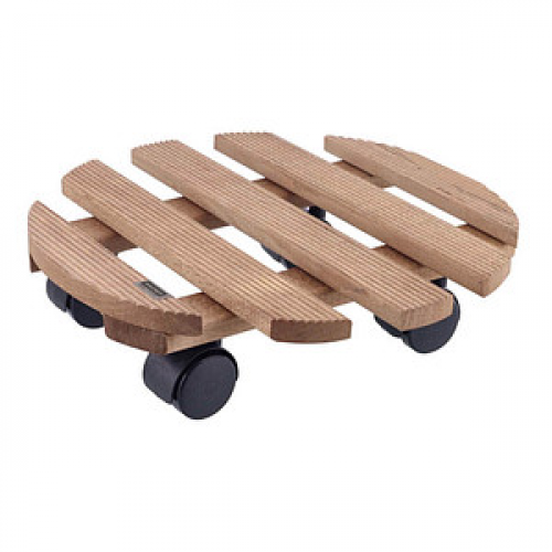 WAGNER® design yourself Pflanzenroller COUNTRY GH 0183 Holz dunkelbraun rund 30,0 x 8,2 cm