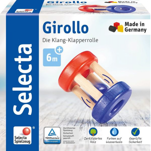 Schmidt Spiele - Selecta - Girollo, Greifspielzeug, 7 cm