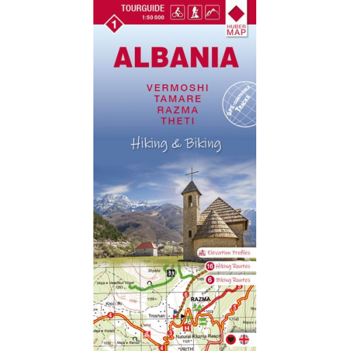 Albania hiking & biking 1:50000