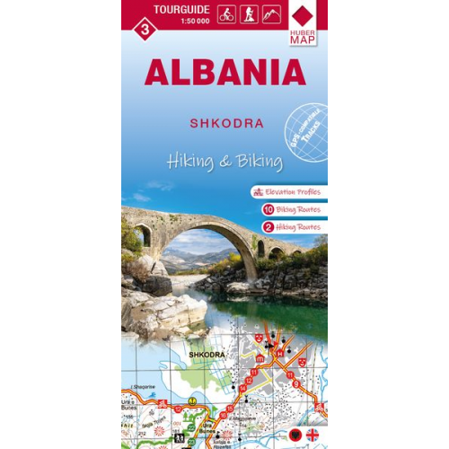 Albania hiking & biking 1:50000