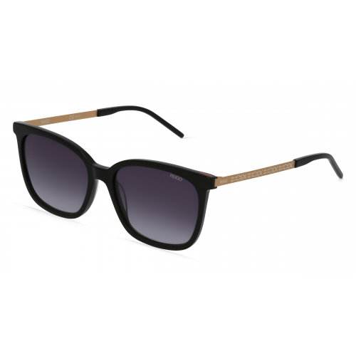 Hugo HG 1080/S Damen-Sonnenbrille Vollrand Eckig Acetat-Gestell, schwarz