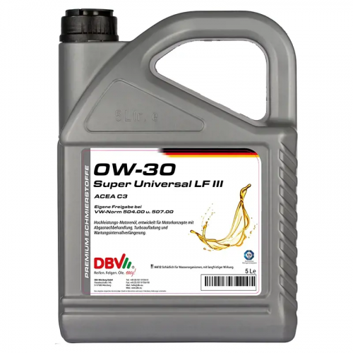 DBV Super VW Audi 0W-30 5 Liter