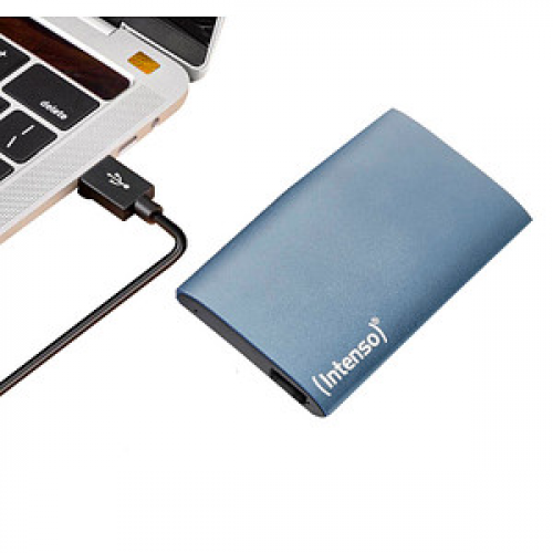 Intenso Premium 500 GB externe SSD-Festplatte blau