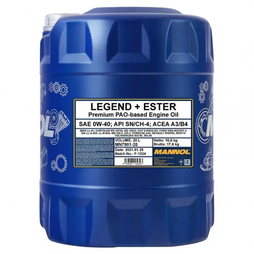 MN Legend+Ester 0W-40 20 L