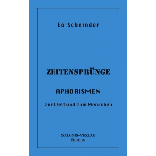 Eo Scheinder - Zeitensprünge