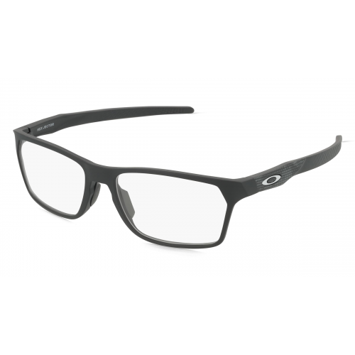 Oakley OX8032 Herren-Brille inkl. Gläser Vollrand Eckig Kunststoff-Gestell 57mm/17mm/141mm, schwarz