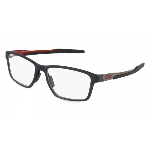 Oakley OX8153 Herren-Brille inkl. Gläser Vollrand Eckig Kunststoff-Gestell 55mm/17mm/136mm, grau