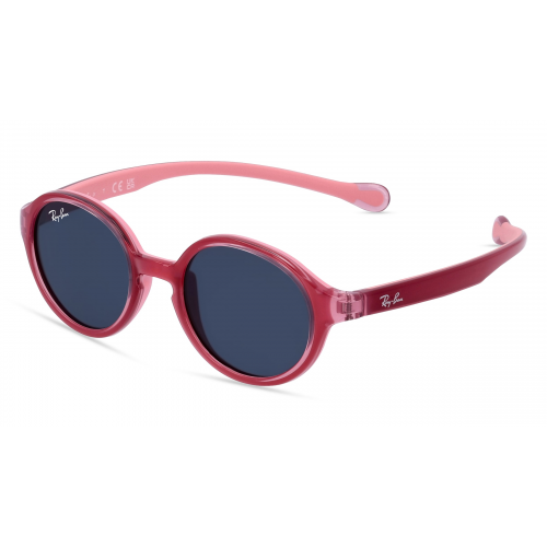 Ray-Ban Junior RJ 9075S Baby-Sonnenbrille Vollrand Panto Kunststoff-Gestell, Pink