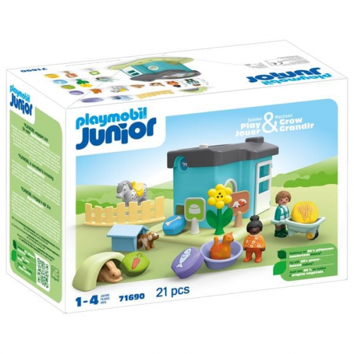 PLAYMOBIL JUNIOR 71690 - Tierpension mit Futterspender