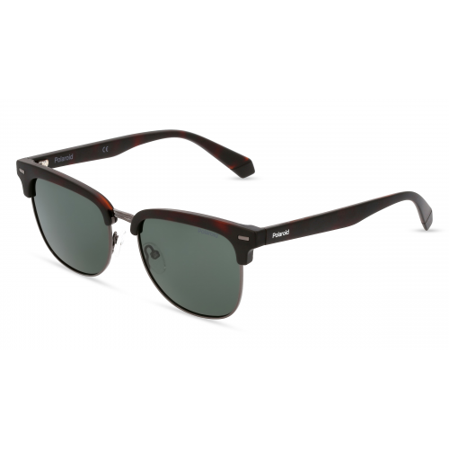 Polaroid PLD 4121/S Unisex-Sonnenbrille Vollrand Browline Metall-Gestell, grau