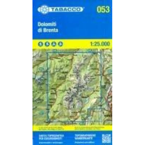 Tabacco Wandern Dolomiti Brenta 1:25000