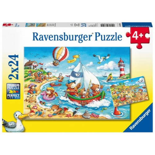 Puzzle Ravensburger Urlaub am Meer 2 X 24 Teile