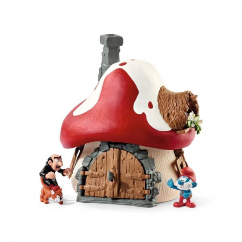 Schleich 20803 - Schlumpf Haus mit 2 Figuren