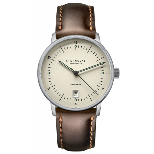 Sternglas S02-NP26-BR03 Herrenuhr Naos Pro Automatik Alabaster Bridle