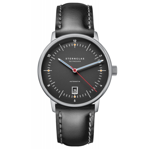 Sternglas S02-NP11-BR2 Herrenuhr Naos Pro Automatik Anthrazit Bridle