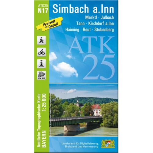 ATK25-N17 Simbach a.Inn (Amtliche Topographische Karte 1:25000)