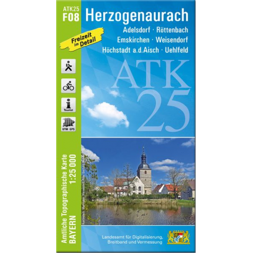 ATK25-F08 Herzogenaurach (Amtliche Topographische Karte 1:25000)