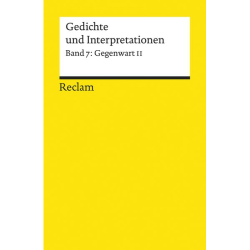 Walter Hinck - Gedichte und Interpretationen / Gegenwart II