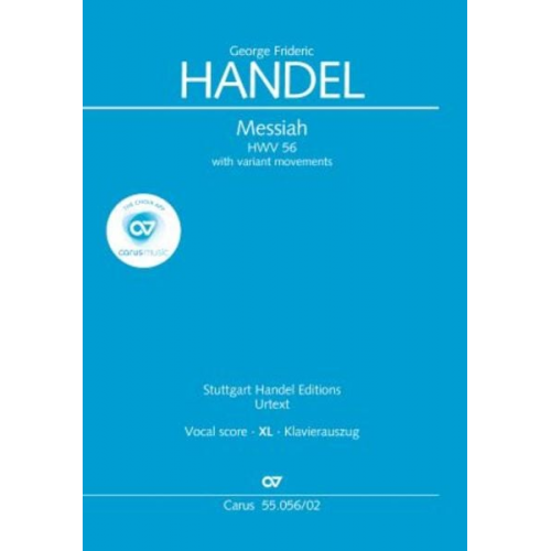 Georg Friedrich Händel - Messiah (Klavierauszug XL englisch)